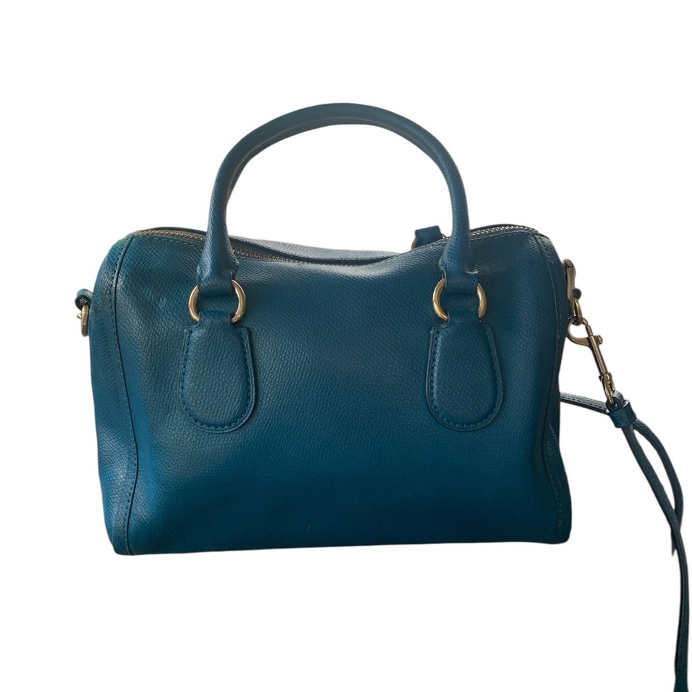 Coach Mini Benett Crossbody in Turquoise pebbled leather - Picture 7 of 13